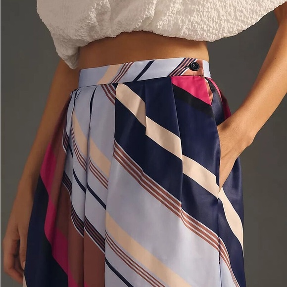 Anthropologie Maeve Balloon Striped Pants Size 6 - Picture 2 of 6